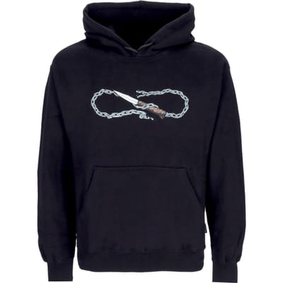 Herenhoodie Logo Chain Hoodie Zwart