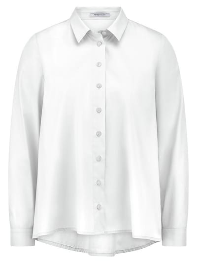 Lange blouse Van Peter Hahn wit