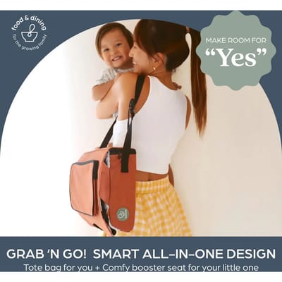 Draagbare kinderstoel - DREAMBABY - Grab 'N Go - Kinderstoel 6 maanden-3 jaar - Compact, lichtgewicht met opbergruimte