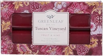 Greenleaf Wax Bar - Tuscan Vineyard - 2,5  X 14,5 cm -  Rood