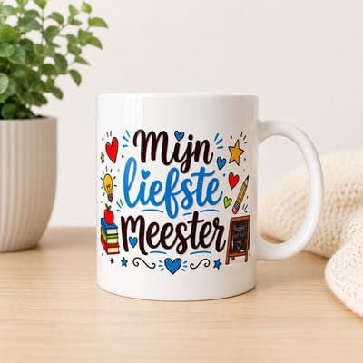 mok met tekst mijn liefste meester | mok bedankt meester!