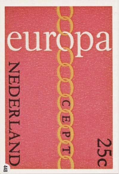 Briefkaart met afbeelding C.E.P.T. postzegel