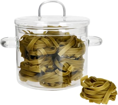 OLLA Glazen steelpan met deksel, klein, gemaakt van borosilicaatglas - 50092