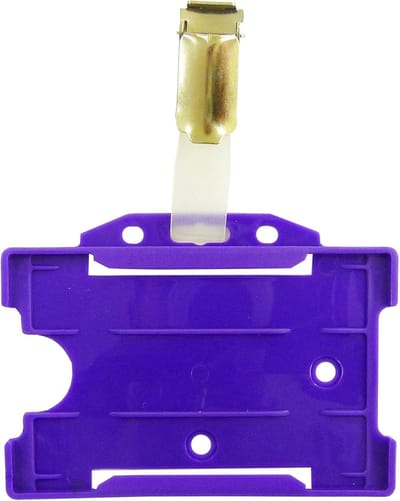 ID Kaarthouder - Badgehouder - Veilig Identificeren - Bio Afbreekbaar Materiaal - 9x6.5 cm - Paars