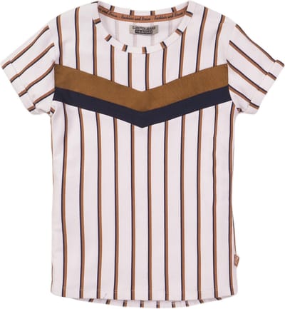 DJ Dutchjeans- t-shirt - white stripe - maat 104