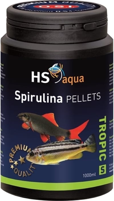 Spirulina pellets s 1000 ml