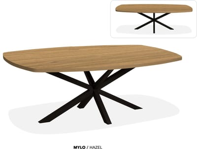Maxfurn - Deens ovale uitschuiftafel 180/238cm | Zeer krasvast | Kleur: Hazel
