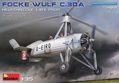 MiniArt Modelbouwpakket Militaire voertuigen - 41018 Focke-Wulf FW C.30A Heuschrecke Late Production Plastic - 1:35 - Modelbouw