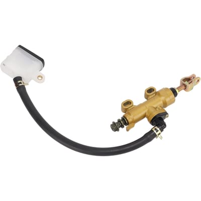 Motorfiets Achterrempomp Hoofdcilinder Kit Hydraulisch met Reservoir Universeel voor Crossmotor beige
