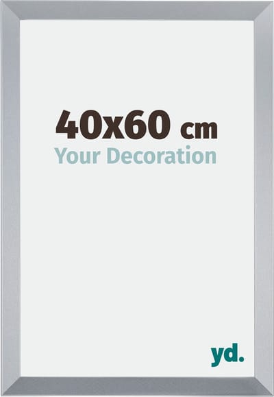 Your Decoration - Fotolijst 40x60 cm - MDF - Zilver Glans - Catania