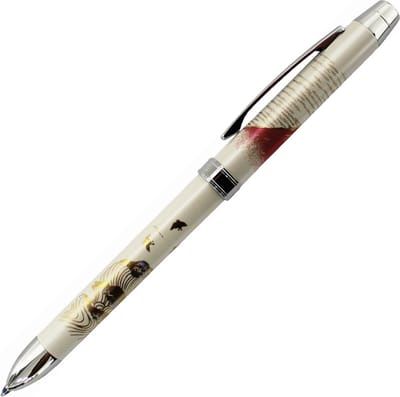Penac Makie Mount Fuji - Wit - Multifunctie balpen - 0.7mm blauw en rode inkt - 0.5mm vulpotlood