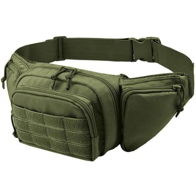 Tactische heuptas Nylon bodypack Wandelen Telefoonzakje Buitensporten Leger Militaire Jacht Klimmen Campingriem Cs Airsoft Tassen groen