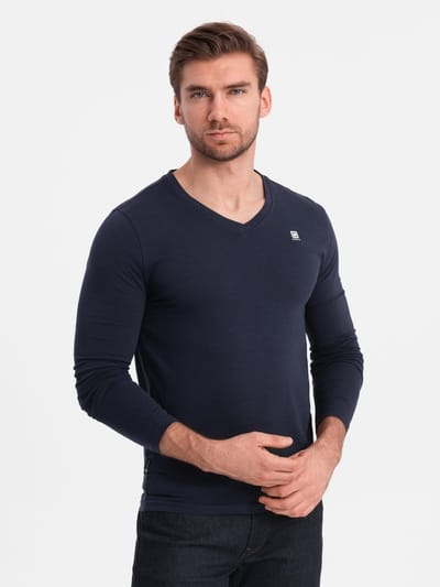 OMBRE Longsleeve - Katoen - Lange Mouw - Geen Sluiting Marine S