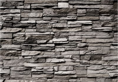 Fotobehangkoning - Behang - Vliesbehang - Fotobehang - Granite Bastion Stenen - 100 x 70 cm