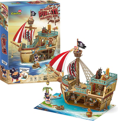 CubicFun Pirate Treasure Ship 3D-puzzel 157 stuk(s) Schepen