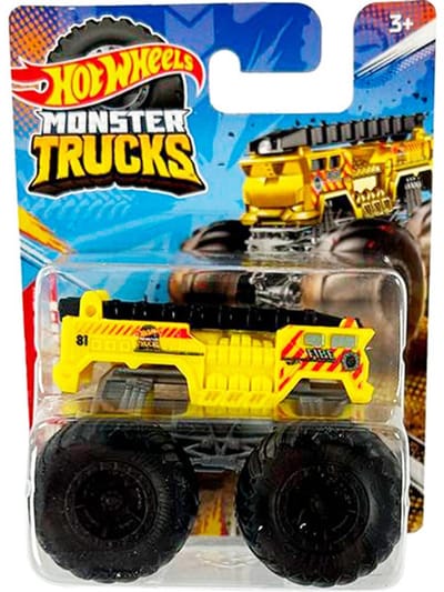 HOT WHEELS 5 ALARM CITY WORKS MONSTER TRUCKS YELLOW HFB96 HW 1:64 (194735036974)