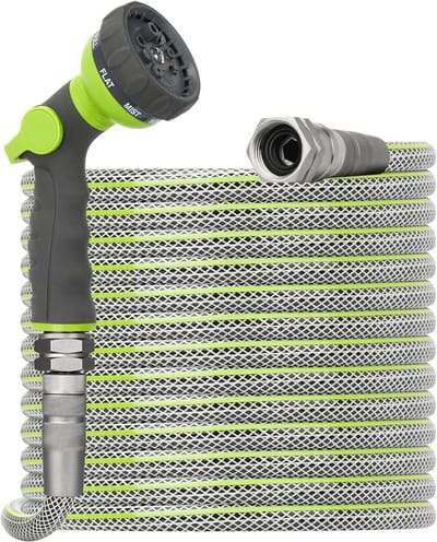 Flexibele tuinslang 50 FT - Heavy Duty water slang met draaibare fittingen en sproeimondstuk