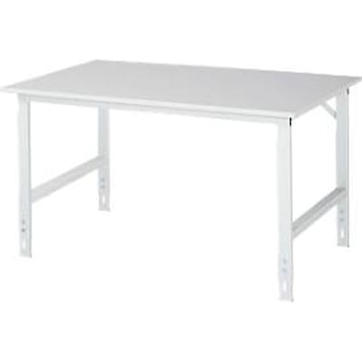 Werktafel, melamine blad, B 1500 x D 1000 x H 760-1080 mm