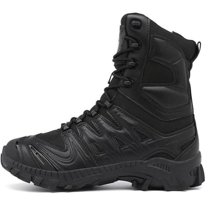Special Forces Desert Combat Tactische Heren Hoge Laarzen Slijtvaste Trainingslaarzen Waterdichte Outdoor Bergsport Sport Cl 42 zwart