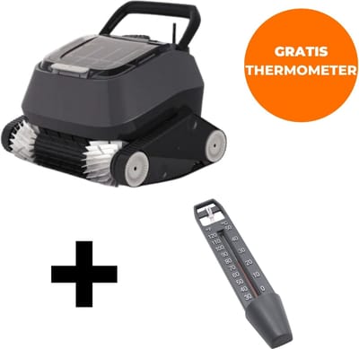 Interline Zwembadrobot Walking Catfish - Bodemzuiger Zwembad - Zwembad Stofzuiger - Zwembad Reiniger - Zwembad Robot - Zwembadzuiger - Zwembadstofzuiger - Zwembaden tot 10m x 5m x 2,5m - Incl. gratis Thermometer