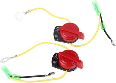 Motorfiets Engine Stop On/Off Knop Vervangingsschakelaar voor GX120 en GX160 - 2 Stuks, Geschikt voor Motoren en ATV's