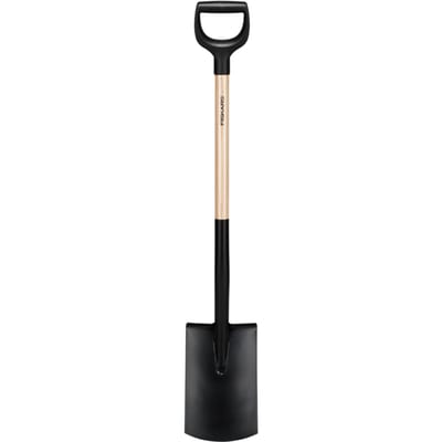 Fiskars Solid Spade Met Houten Steel Rond Fsc