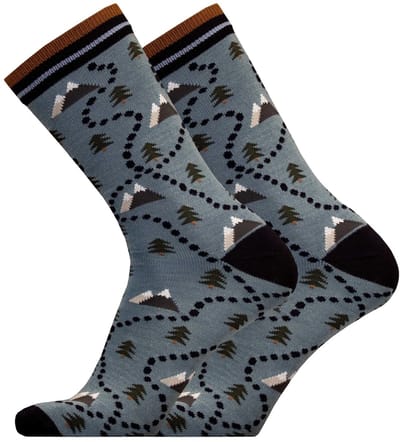 UphillSport - 2-Pack - Dunne Merino Sokken - Naadloze Nativa Wol - Heren / Dames - blauw - 35-38 - 9396