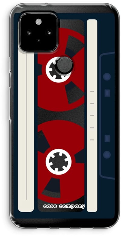 Case Company® - Hoesje geschikt voor Google Pixel 5 hoesje - Here's your tape - Soft Cover Telefoonhoesje - Bescherming aan alle Kanten en Schermrand