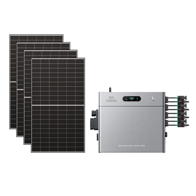 Zendure SolarFlow 2400 Pro - SolarFlow 2400 Pro (2.4 kWh) / Zonder batterij / 4*515W Bifacial Panel  (2600Wp Max)