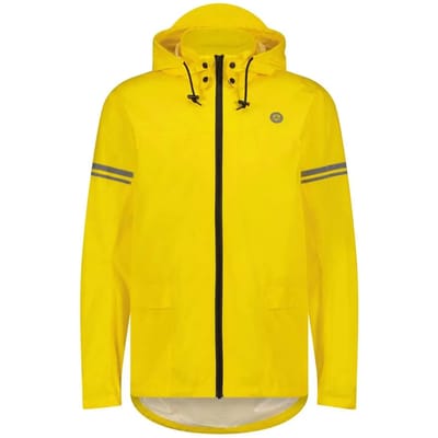 AGU Original Regenjas Essential – 100% Waterdicht – Poray 5.000 – Gerecycled Materiaal – Dames & Heren – Geel - S