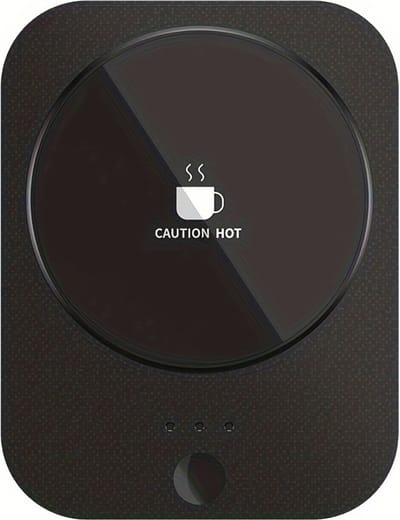 Bovista Cup Warmer - Mok Warmer - Mug Warmer - Koffie Warmer - Verwarmde Onderzetter - Koffie Warmhouder - Koffiekop Verwarmer - Kop Warmer - USB - Kopjes - Zwart