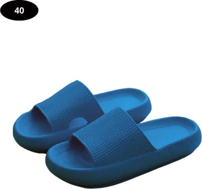 Livano Badslippers Dames & Heren - Comfortabel - Flip Flops - Sauna - Zomer - Blauw - Maat 40