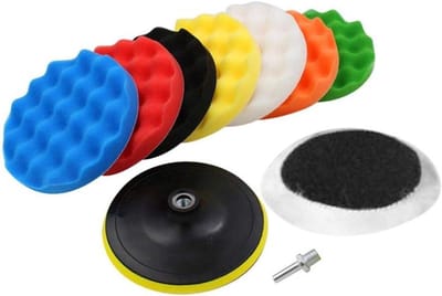 Polijstpads Kit - Spons Polijsten Wax - Auto Polijsten Waxen - Zacht Fijn Vakkmanschap - 4 inch - Multicolor