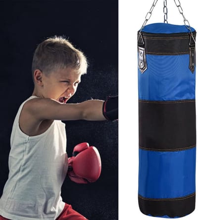 Hangende Bokszak voor Kinderen - Ongevuld, Zware Oxford Stoffen Tas voor Boksen, Taekwondo en Karate Training