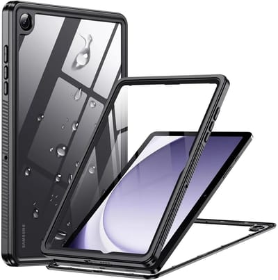 Full Protect Cover IP68 Hoes Geschikt voor Samsung Galaxy Tab A9 Plus | Waterdicht | Shockproof | Beschermhoes 360 Graden | Extra beschermend | Kindvriendelijk | Stofdicht | Zwart