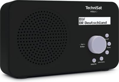 TechniSat VIOLA 2 Draagbaar Analoog & digitaal Zwart