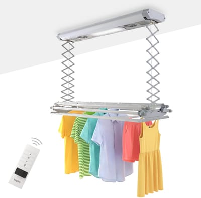 Foxydry Air 122 cm electrisch plafonddroogrek met afstandsbediening - 122 X 57 X 30 cm