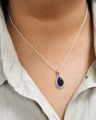 House of Jewels - Amethist Ketting - 925 Zilver 42cm