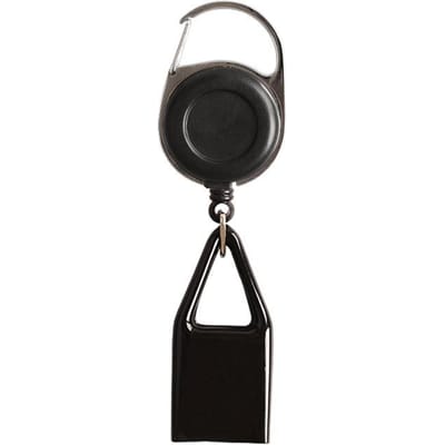 Sticker Silicone Lanière Briquet Pince Cachette Sécurisée Porte-Clés Rétractable Housse noir