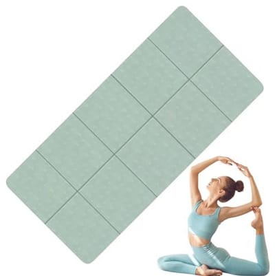 Opvouwbare Yogamat voor Thuis en Reis - Antislip, Draagbaar en Multifunctioneel voor Yoga, Pilates en Fitness