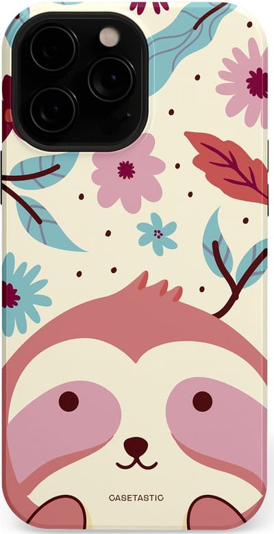 Casetastic Hoesje Geschikt voor Apple iPhone 13 Pro Magsafe - Stijlvolle Beschermende Duo-layer Case - Luiaard knuffels