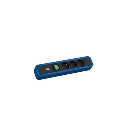 BACHMANN PRIMO 2 3xUTE 1xschakelaar 2,0m CEE7/7 RAL5010