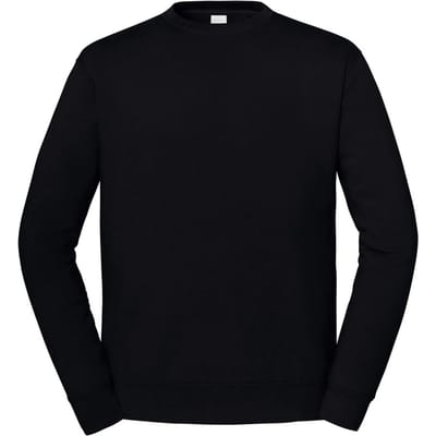 Fruit of the Loom Heren Iconic Premium Set-in Sweatshirt (Zwart)