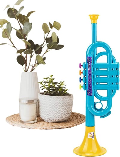 Speelgoedtrompet voor kinderen - Muziek speelgoed trompet - Muziek maken - Realistisch mini-ontwerp - 49.5 x 10 x 18.5 cm
