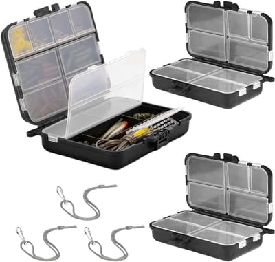 Waterdichte Visbox met 9 en 12 Compartimenten, Dubbelzijdige Opbergdoos voor Kunstmatige Aas en Haakjes, Ideaal voor Vissen en Bait Storage