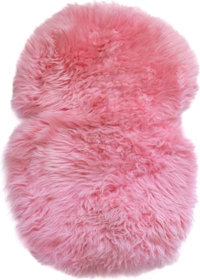 WOOOL Schapenvacht 2-in-1 Kinderwagen Buggy - WOOLA (Roze) - Inleg & Opleg - 100% Echte Schapenvacht - Klassieke Wol - Veilig, ECO & Duurzaam