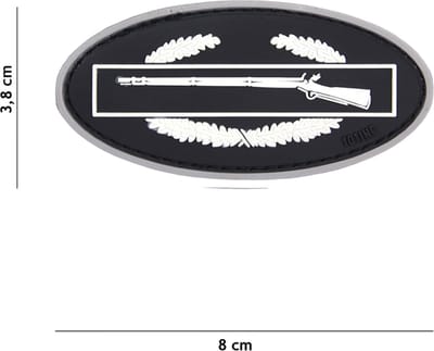 101 Inc Embleem 3D Pvc Infantry Wit  17037