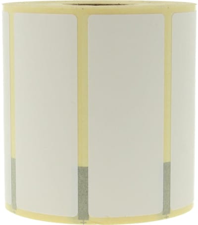 Etiket blanco 75 x 30 mm op rol