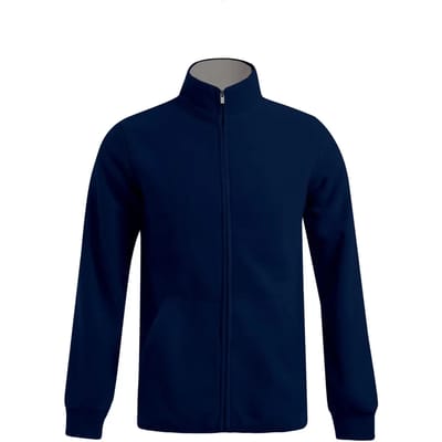 Promodoro Men´s Double Fleece Jacket E7971 - Navy/Light Grey (Solid) - M