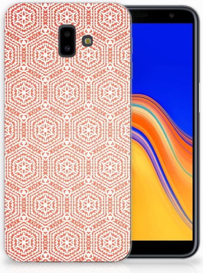 Samsung Galaxy J6 Plus (2018) TPU bumper Pattern Orange